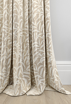 Trailing Vines, Vintage Brown - Made to Measure Curtains